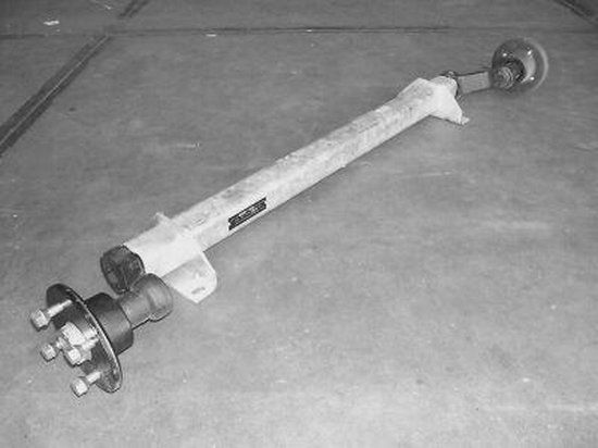 Huismerk As ongeremd, 300 kilo 4-gaats, 1140/1590mm. Grijs