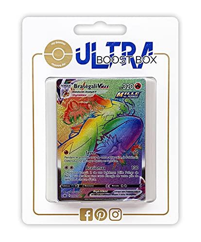 my-booster Braségali VMAX (Blaziken VMAX) 200/198 Rapid Strike Shiny Rainbow - Ultraboost X Epée et Bouclier 6 Règne de Glace - Doos met 10 Franse Pokemon kaarten