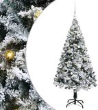 vidaXL Sapin de Noël artificiel avec 150 LED Blanc 150 cm