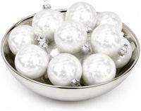 Decoris Kerstballen - 12x - wit ijslak - glas - mat-glans - 8 cm