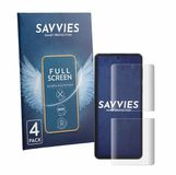 Savvies Screenprotector voor Samsung Galaxy Z Flip 8 - Folie Beschermfolie transparant volledig dekking 4 Stuks