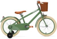 Generation Fietsen Generation Retro 16 inch Groen – Kinderfiets met Mandje
