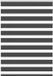 vidaXL Zebra Rolgordijn 100x100 cm Zwart