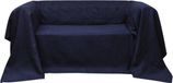 vidaXL Bankhoes microsuede marineblauw 140 x 210 cm