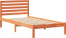 vidaXL Bedframe met hoofdeinde Wasbruin 80 x 200 cm Massief grenenhout