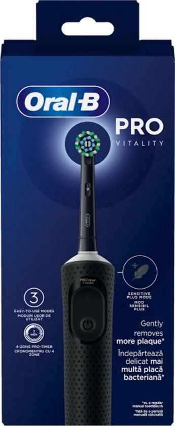 Braun Oral-B Pro Vitality Black - Elektrische Tandenborstel - 3 Poetsstanden - Met Timer