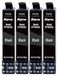 Epson 4 cartouches d'encre noir, adaptées pour Epson 603/603XL, très grand (XL)