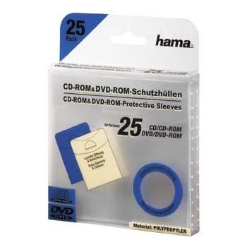 Hama CD/DVD Protective Sleeves - Pack of 25