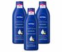 Nivea 3 x Body Milk - 72u Hydratatie - Droge tot Zeer Droge Huid - 400 ml