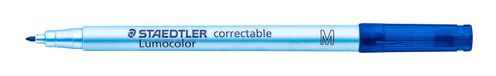 STAEDTLER Lumocolor 305 viltstift Medium Blauw