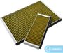 AllSpares CleanAir Plus Koolstoffilter (2 St.) voor afzuigkappen - Geschikt voor Bosch Siemens Neff Viva 11041790 / Bosch DWZ0AK0A0 / Siemens LZ10AKA00 / Neff Z51AIA0X0 (364x240mm & 90x250mm)