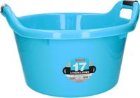 PLASTICFORTE Afwasbak - 15L - blauw - 42 x 40 x 25 cm - met handvatten - teiltje