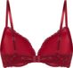 Hunkemöller Dames Lingerie Voorgevormde push-up beugel bh Marine - Rood - maat A75