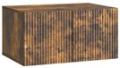 Support mural meuble TV 59,5 x 41 x 30 cm Chêne fumé Bois transformé