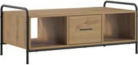 vidaXL Salontafel Artisanaal eiken 99,5 x 49 x 41 cm Bewerkt hout