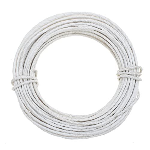 GLOREX 6 1280 230 - Papieren draad, 2 mm, lengte 10 m, wit