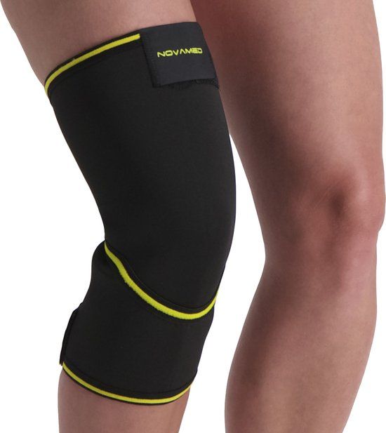 Novamed Kniebrace met Gesloten Patella - Zwart - Maat S