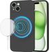 Techsuit Soft Flex Silicone Back Cover Geschikt voor Apple iPhone 15 Plus - MagSafe - Zwart