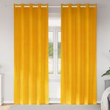 vidaXL Gordijnen 2 stuks Mosterdgeel 140 x 260 cm Fluweel