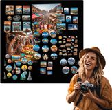 Anwicar Rechthoekige Magneet Bord - Magnetisch memobord - Magnetisch prikbord - Zwart