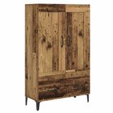 vidaXL Highboard Oud hout 70 x 31 x 115 cm Bewerkt hout