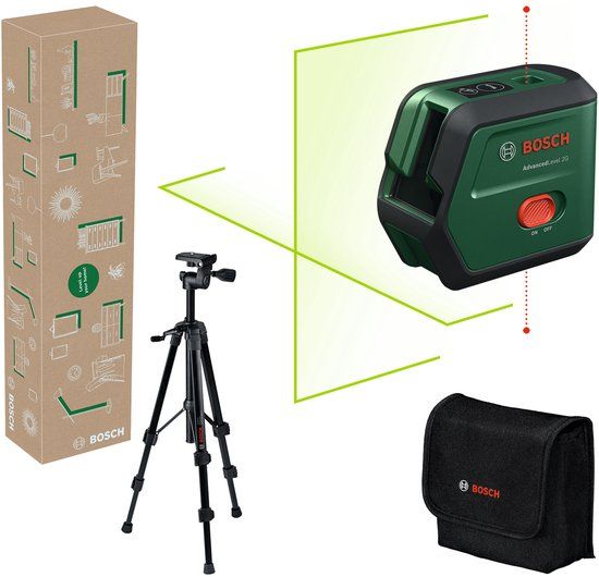 Bosch AdvancedLevel 2G Set Kruislijnlaser inclusief statief