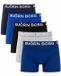 Bjorn borg Björn Borg Cotton Stretch Jongens Boxershorts - 5 stuks - Blauw/Grijs/Zwart - Maat 158-164
