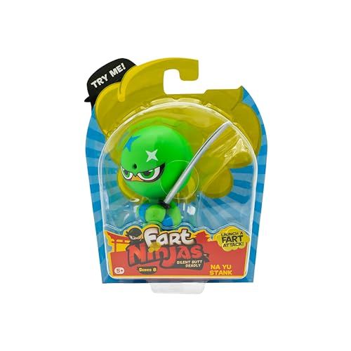 Fart Ninjas Yu Stank Cheek Burner Serie 8 Figuur - Wit