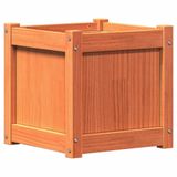 VidaXL Plantenbak 40x40x40 cm Grenenhout Bruin
