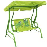 vidaXL Chaise à bascule pour enfants verte