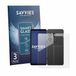 Savvies 3 Stuks Screenprotector voor Sony Xperia 1 VIII (Voor+Achter) - Glas Transparant