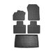OMAC 6155YPS-484 Ensemble de tapis de sol ETP (élastomère thermoplastique), noir