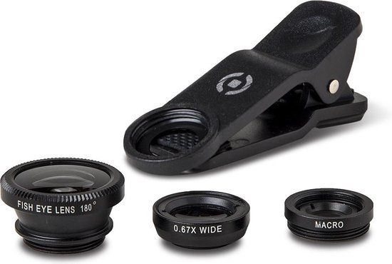 Celly Selfie Kit - Zwart - 6-delig