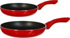 Secret de Gourmet Poêles Milano - D24 et D28 cm - Rouge/noir