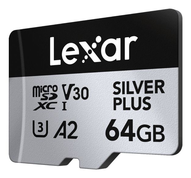 Lexar Professional SILVER PLUS 64GB MicroSDXC - 205MB/s - 2-Pack