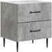 Vidaxl Table de chevet gris béton 43 x 34,5 x 47,5 cm