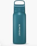 LifeStraw waterfilterfles Go 2.0 Laguna Teal RVS geïsoleerd 700 ml - Blauw