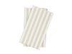 Scandi Essentials Bold Stripe serviette en papier Blanc-beige, lot de 15, 33x40 cm