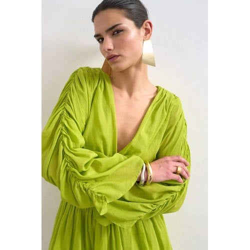 TOPSHOP mini jurk - limegroen