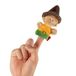 Sigikid 43005 vingerpop, roof/meerkleurig, 10x9x4 cm