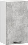 AKORD Oliwia W40 Keukenkast Hangkast Wit – Beton Grijs 40 x 72 x 30 cm