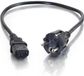 CablesToGo C2G Universal Power Cord - 10 m - Zwart