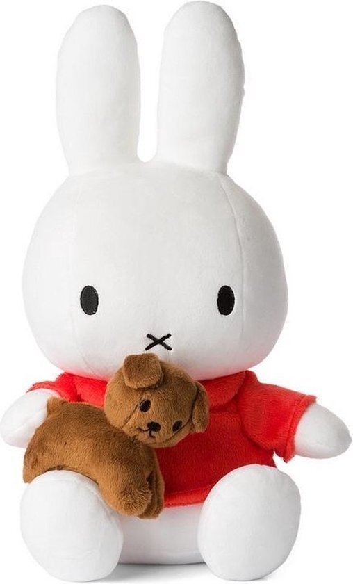 Nijntje by Bon Ton Toys Nijntje zittend met Snuffie - 33 cm - 13"