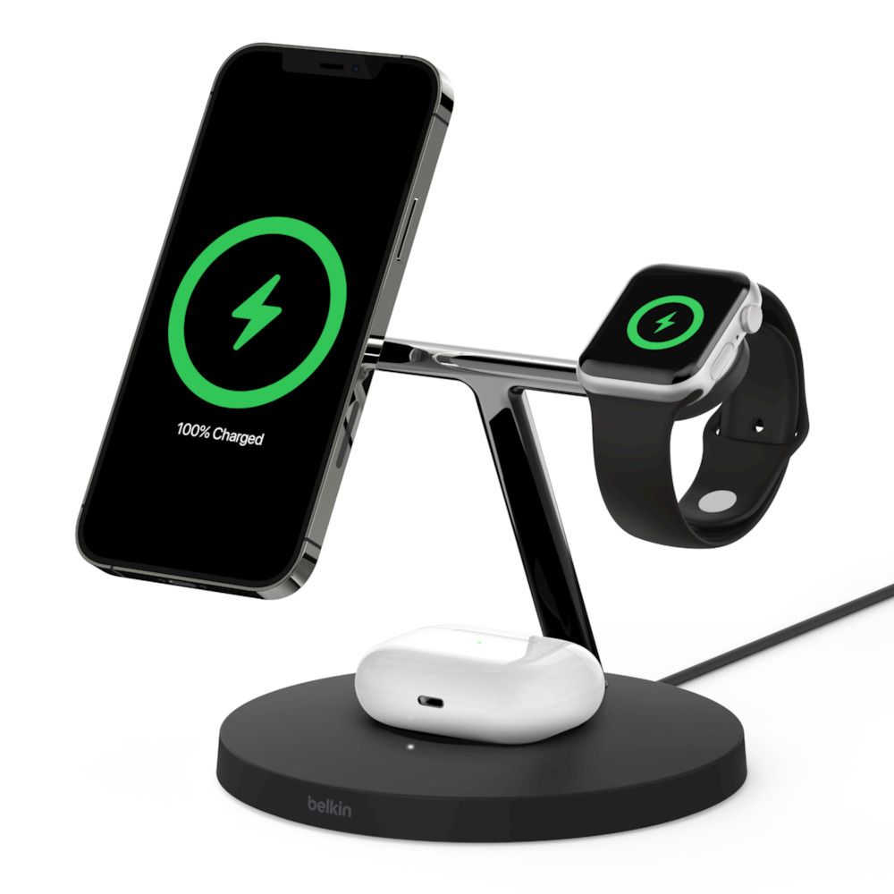 Belkin BOOST↑CHARGE PRO 3-in-1 Draadloze Oplader - Zwart
