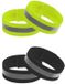 OUDD Precision Components Ltd. 4 pièces brassards réfléchissants pour course à pied - haute visibilité - réglable - noir et vert