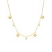 Lucardi Dames Grace Ketting - Staal - Ketting - Cadeau - 47 cm - Goudkleurig