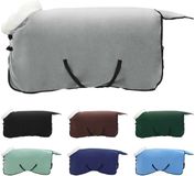 vidaXL Paardendeken - Volledig - Lichtgrijs - 85 cm - Polar fleece