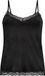 Hunkemöller Dames Nachtmode Cami top Velours Lace - Zwart - maat S