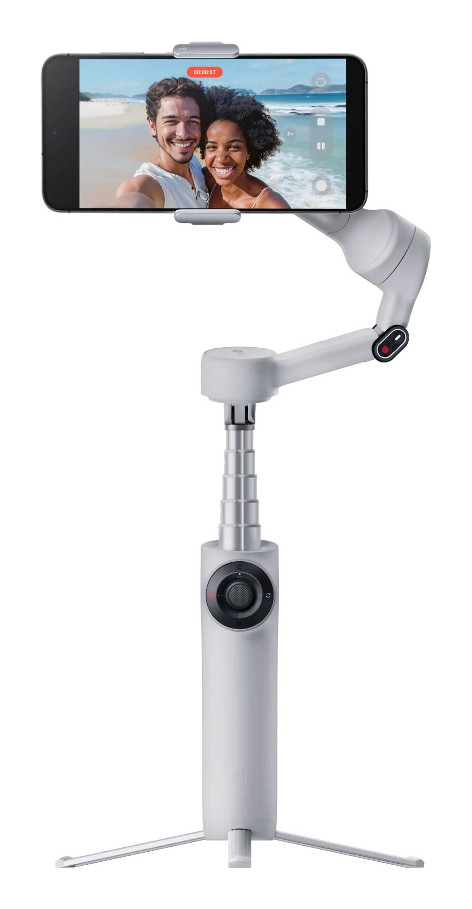 Insta360 Flow 2 Standard Bundle - Smartphone Camera Stabilizer - Light Grey