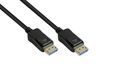 Alcasa Good Connections DisplayPort 2.0 kabel - 50cm / 0,5 m - 54 Gbit/s, UHBR 13.5-4K @240Hz / 8K @60Hz - koperen geleider - zwart